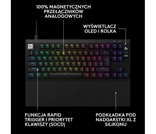 Logitech G PRO X2 TKL Rapid czarny - 1598652 - zdjęcie 3